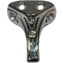 Buğz Moda Taşlı Ahşap, Mdf, Sunta Sandık Ayağı, Kutu Ayak 2,5 cm - Nikel