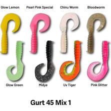 Han Fishing Hanfish Gurt 45 Mix Seri Silikon Yem