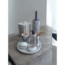 Trust Stone Mermer Desen Beton Banyo Seti