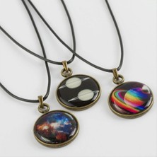 Marsilyan Gezegen Karışık Canlı Kolye