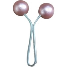 Eşarp Klipsi Top Model Düz Pudra 1 Adet