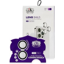 Fantastik Store iPhone 16 Bilvis Titan Kamera Lens - GÜMÜŞ-(5796)