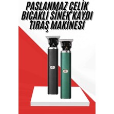 Fantastik Store Saç Sakal Ense Paslanmaz Çelik T-Bıçak Vücut Tıraş Makinesi