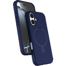 CPT83 Apple iPhone 17 Regal Magsafe Standlı Kapak - Lacivert