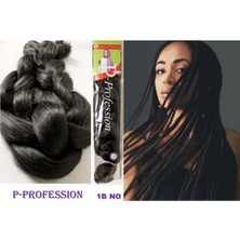 Prodiva Takma Saç Afrika Örgüsü Sentetik Saç,rasta Saçı 1b No