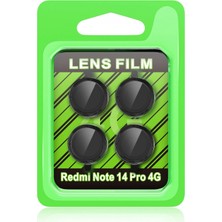 Marsilyan  Xiaomi Redmi Note 14 Pro 4g Raze Metal Kamera Lens - Siyah