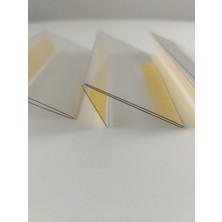 Damga Market Raf Önü Kendinden Yapışkanlı Etiketlik, Pvc Raf Önü Açılı Plastik Etiketlik 50X100 mm - 100'LÜ Paket