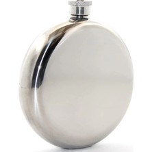 Buğz Paslanmaz Çelik Yuvarlak 8 Oz Tekli Matara Çelik Renk