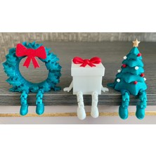 Empressco Yeşil Renkli Yeni Yıl Temalı Sallantılı Süs Seti, Şık ve Neşeli Dekorasyon Seçeneği