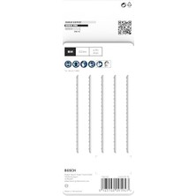 Storemax 5 x Pro Hardwood Fast T344DF Dekupaj Testere Bıçağı (Sert Ahşap, Kaba Sunta Için, Uzunluk 152 Mm, Profesyonel Aksesuar Dekupaj Testere)