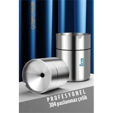 Tp Bfs  Duman Vermeyen At Sönsün Küllük - Çelik Metal Kül Tablası -Masaüstü Küllük