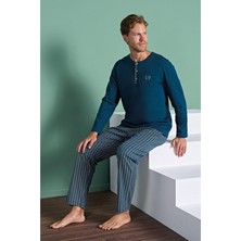 Gd Goldoremi 1934 Erkek Uzun Kollu Çizgili Pijama Takım