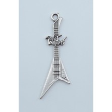 Alooya Pink Floyd Elektro Gitar Gümüş Kaplama Kolye Ucu