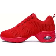 Suna Kırmızı Nefes Alan Dans Pratik ve Spor Ayakkabısı