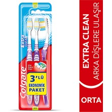 Colgate Diş Fırçası Extra Clean 3'lü (4 Adet)