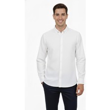 Advante Erkek Spor Slim Fit Uzun Kol Petek Fitilli Gömlek BGL-ST04824