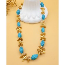 Nevoka Karışık Geometrik Şekilli Renkli Akrilik Kolye-5