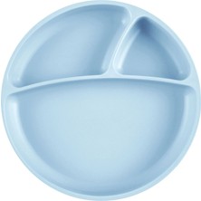 OiOi Porsiyon Vakumlu Mama Tabağı Mineral Blue (3 Adet)