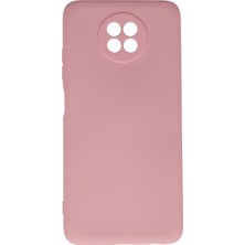 Marsilyan  Xiaomi Redmi Note 9 5g Kılıf Nano Içi Kadife Silikon - Pembe