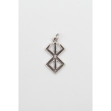 Alooya Anime Berserk Kolye Ucu - Antik Gümüş Kaplama