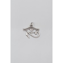Alooya Ra'nın Gözü - Horus'un Gözü Kolye Ucu - Antik Gümüş Kaplama - Kadın Erkek