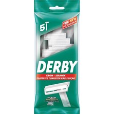 Derby Tek Bıçaklı 5li Poşet Tıraş Bıcagı (3 Adet)