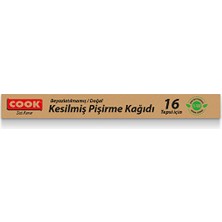 Cook Kesilmiş Pişirme Kağıdı Doğal 16'lı (5 Adet)