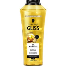 Gliss Şampuan Oil Nutritive 400 ml (3 Adet)