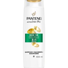 Pantene Güçlü Parlaklık 3+1 400 ml Şampuan (5 Adet)