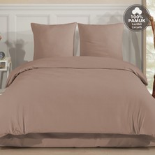 Cote Blanc Plain %100 Pamuk Flanel Çift Kişilik Lastikli Çarşaflı Nevresim Takımı