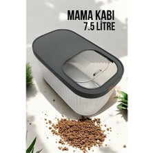 Fantastik Store Turk Kedi ve Köpek Mama Saklama Kabı Sürgülü Kapaklı 7.5 Litre