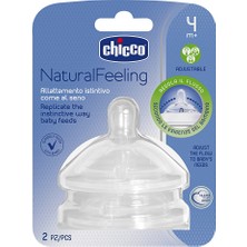 Chicco Natural Feeling Silikon Biberon Emziği 2li 4 Ay+ Ayarlanabilir Akış (5 Adet)