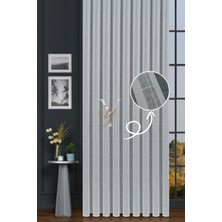 Yunilla 5504 Tül Perde V-02 Gümüş