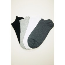 Royaleks Dikişsiz Kadın Bilek Çorap Dört Mevsim Yumuşak Doku 4 Çift