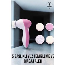 Buğz Taşınabilir Yüz Temizleme Cihazı Masaj, Peeling, Temizlik 5 Başlıklı