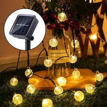 BuŞerii Güneş Enerjili Top 50 LED Bahçe Aydınlatma 7 Metre S-38