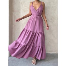 Kazax Fırfırlı Katlı Elbise S255049