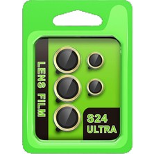 Fantastik Store Samsung Galaxy S24 Ultra Raze Metal Kamera Lens - SARI-(5796)