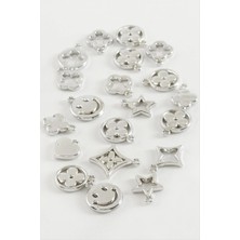 Marsilyan Karışık Tek Kulplu Metal Bileklik ve Kolye Ucu Aparatı 1 Adet