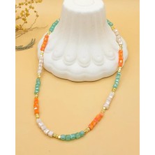 Nevoka Renkli Küp Kesim Kolye-1