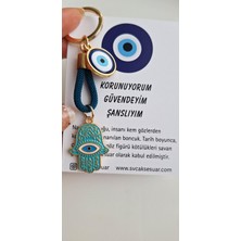 Svc Aksesuar Hediyelik Fatma Ana Eli Hamse Nazar Boncuklu Anahtarlık 9 cm