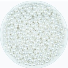 Heraldis 8 mm 100 Gram Inci Boncuk - Beyaz - Çanta ve Takı Yapımı Için