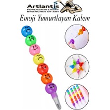 Artlantis Emoji Yumurtlayan Kurşun Kalem 1 Adet Eğlenceli Hediyelik Kurşun Kalem Gülen Yüzlü Kurşun Kalem Karne Hediyesi
