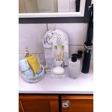 Trust Stone Mermer Desen Beton Banyo Seti