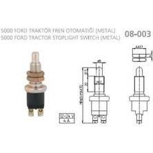 Universal Fren Müşürü 5000 Ford Traktör (Metal)