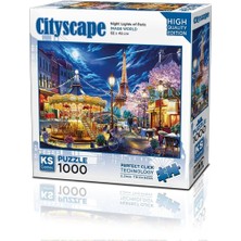 20795 Puzzle 1000 Nighet Lihgt Of Paris