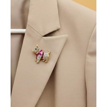 Nevoka Puçi Parıltılı Pati Broşu