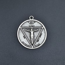 Alooya Pagan - Keçi Şeytan - Hz. İsa Gümüş Kaplama Kolye Ucu