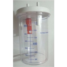 Kaliteli Medikal Medikal Aspiratör Cihazı Kavanozu 1 Lt (Tüm Cihazlar Uyumlu)