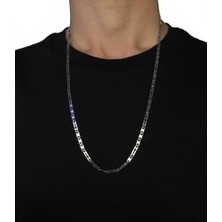 Winy Concept Figaro Çelik Erkek Kolye - Kararmaz Paslanmaz Sade ve Şık Tasarım